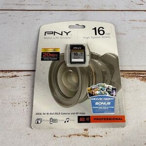 PNY 16GB SDHC Memory Card Class 10 High Speed Professional Performance New